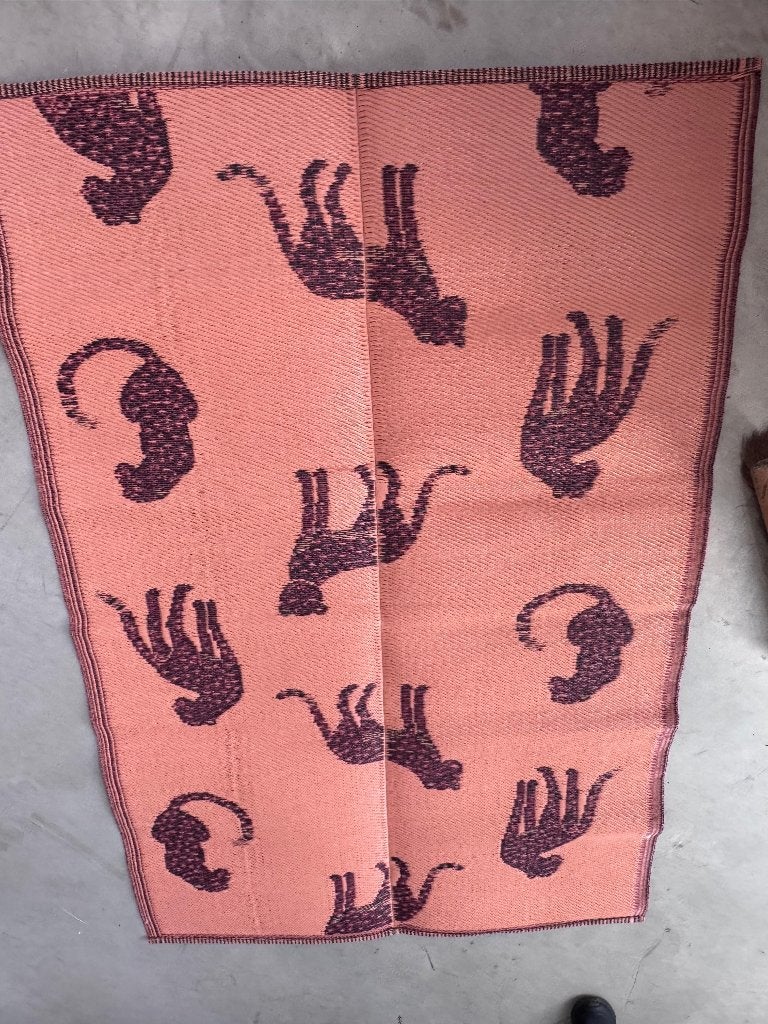 2x vloerkleed met luipaardprint Patty Brard, Huis en Inrichting, Ophalen of Verzenden, Zo goed als nieuw, Rechthoekig, 200 cm of meer