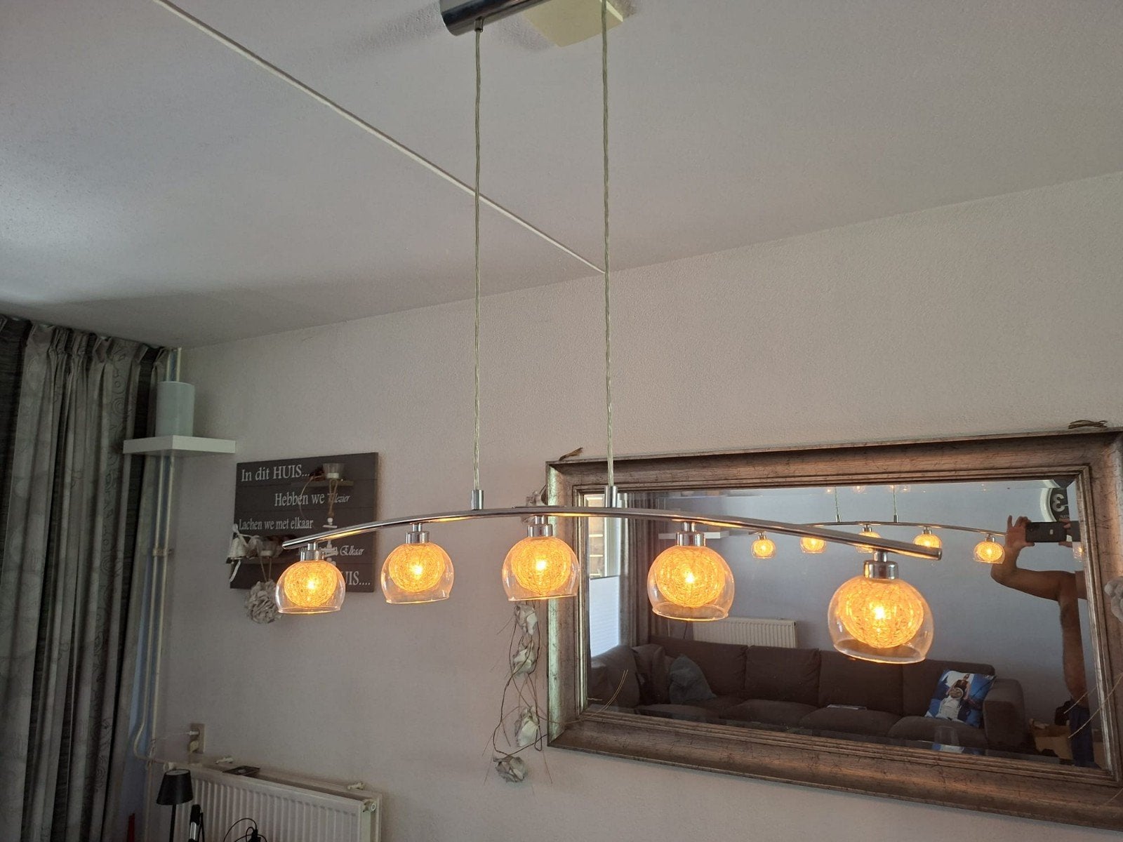 Gratis; 3 lampen van de firma Eglo, Huis en Inrichting, Ophalen of Verzenden