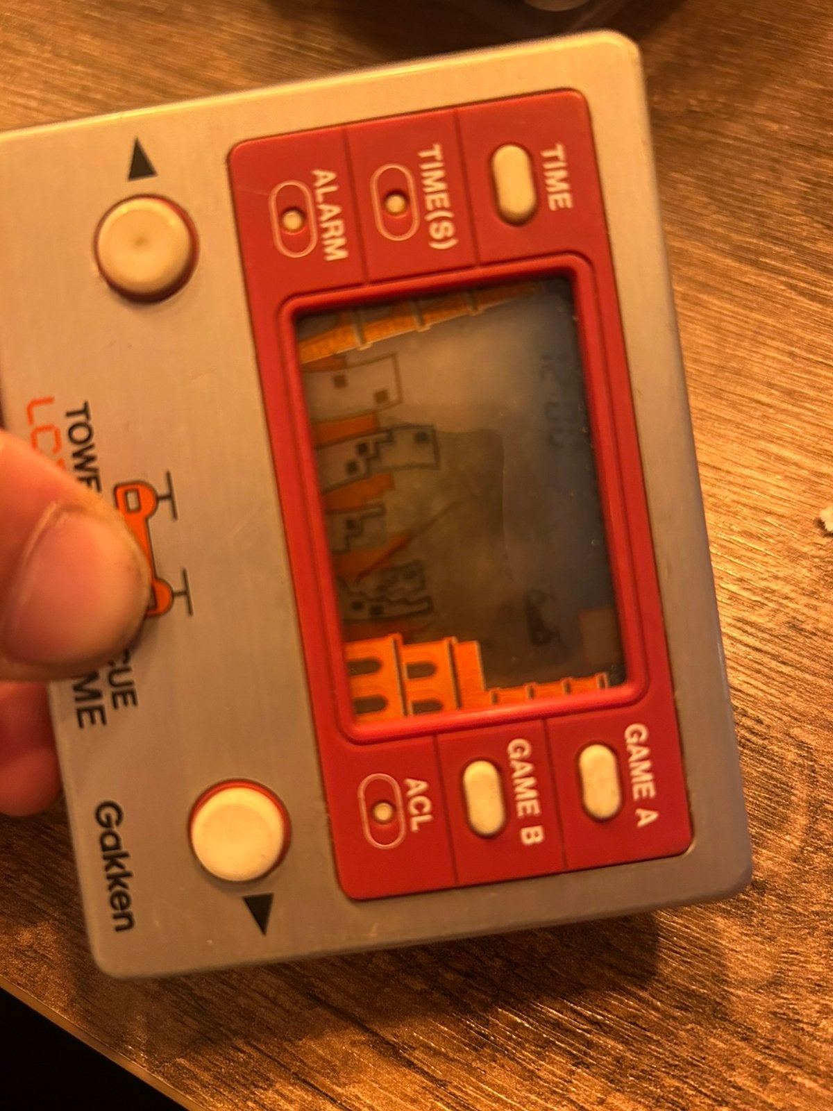 Gakken Towering Rescue Handheld LCD Card Game (1981), 1 speler, Ophalen of Verzenden, Gebruikt, Overige genres