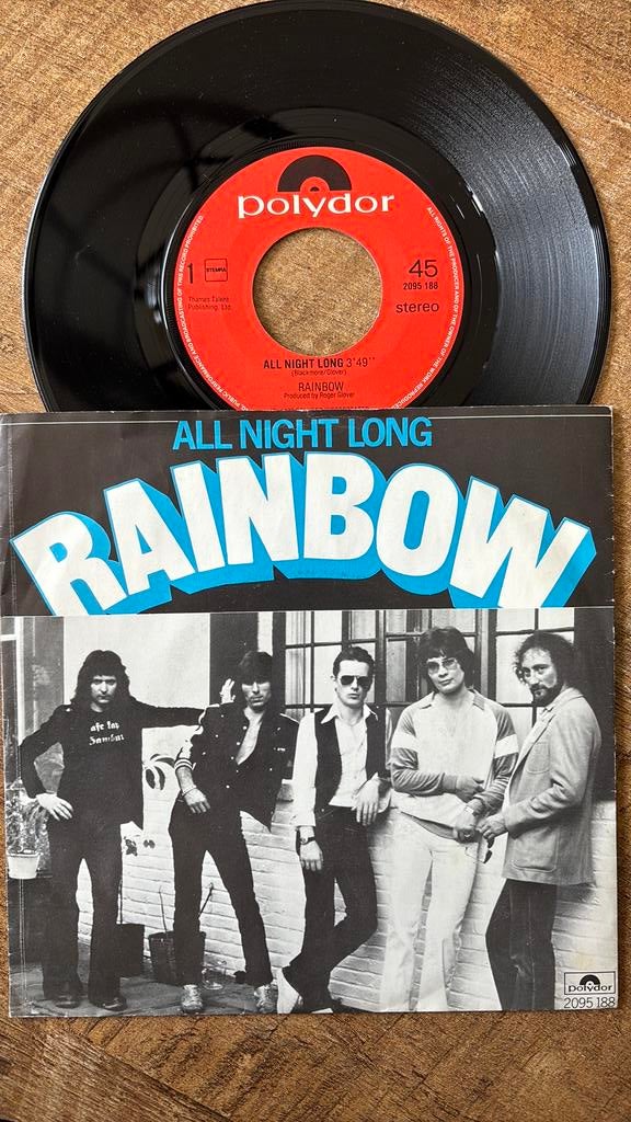 Rainbow- all night long, Ophalen of Verzenden, Zo goed als nieuw, Pop