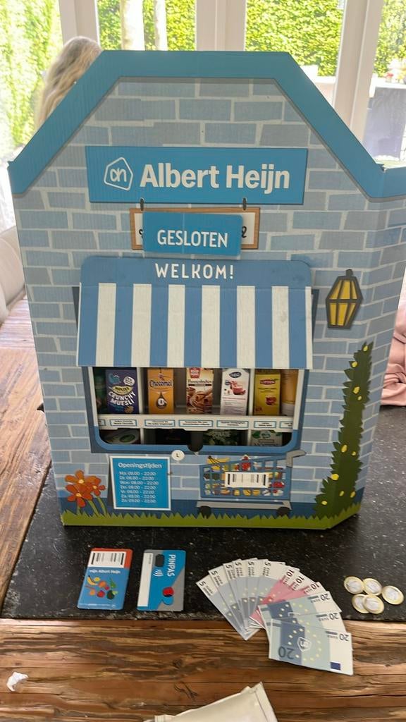 Albert Heijn Supermarkt Speelhuisje met Accessoires, Verzamelen, Speelgoed, Zo goed als nieuw, Ophalen