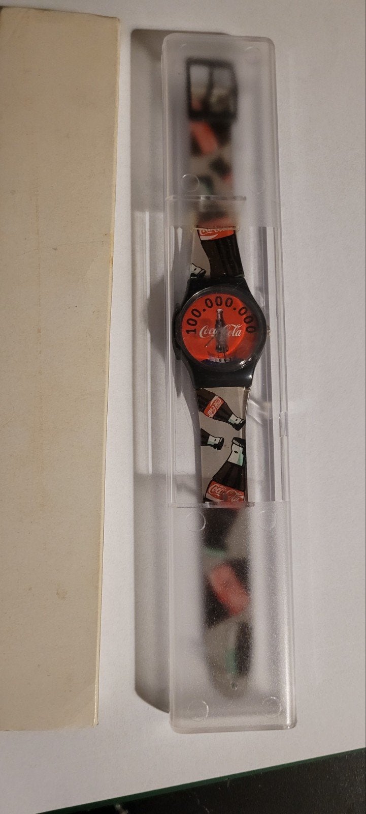 Vintage Swatch Coca-Cola Polshorloge - Zeldzaam!, Ophalen, Kunststof, Polshorloge, Swatch