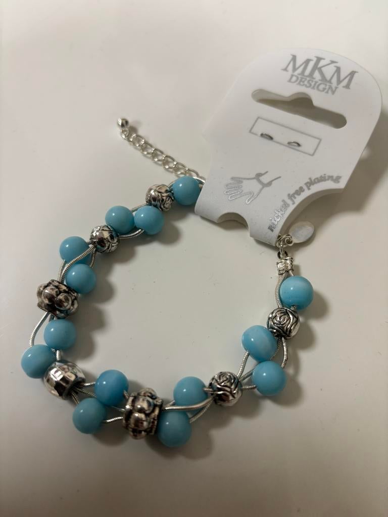MKM Design armband blauw Nieuw!, Ophalen of Verzenden, Nieuw
