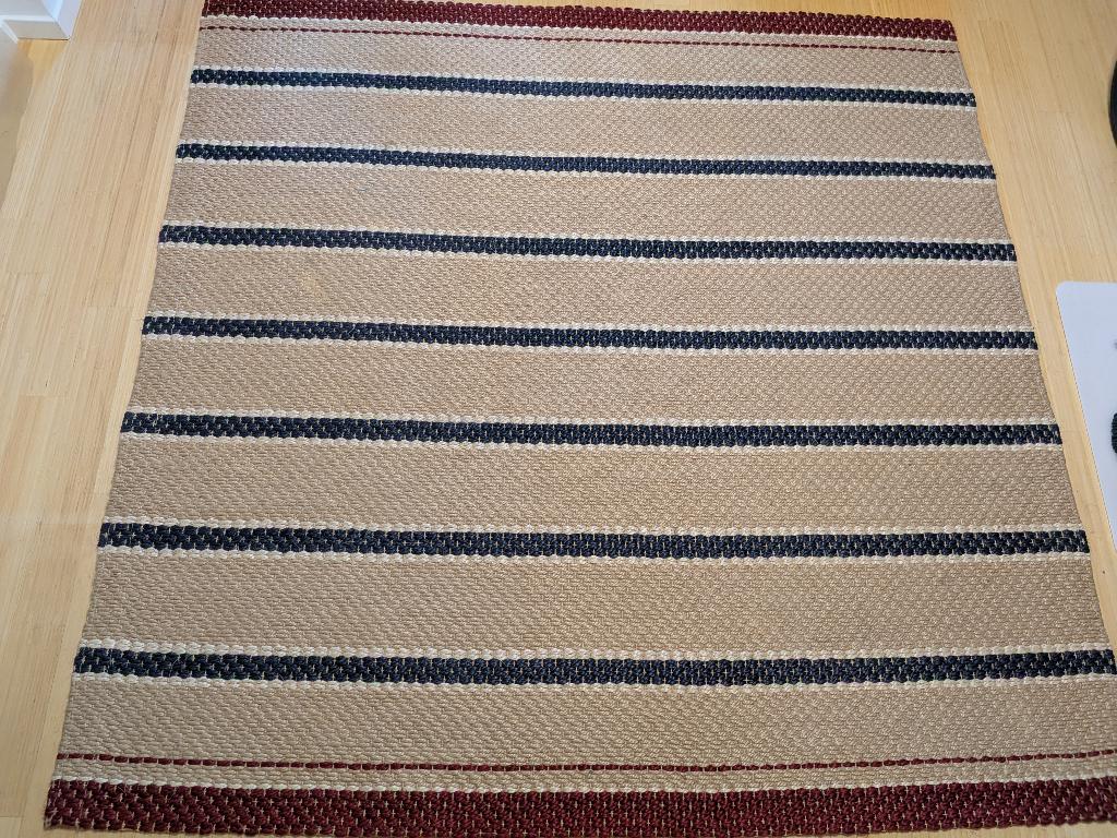 Jute vloerkleed 190x190 cm, Ophalen, Gebruikt, 150 tot 200 cm, Vierkant