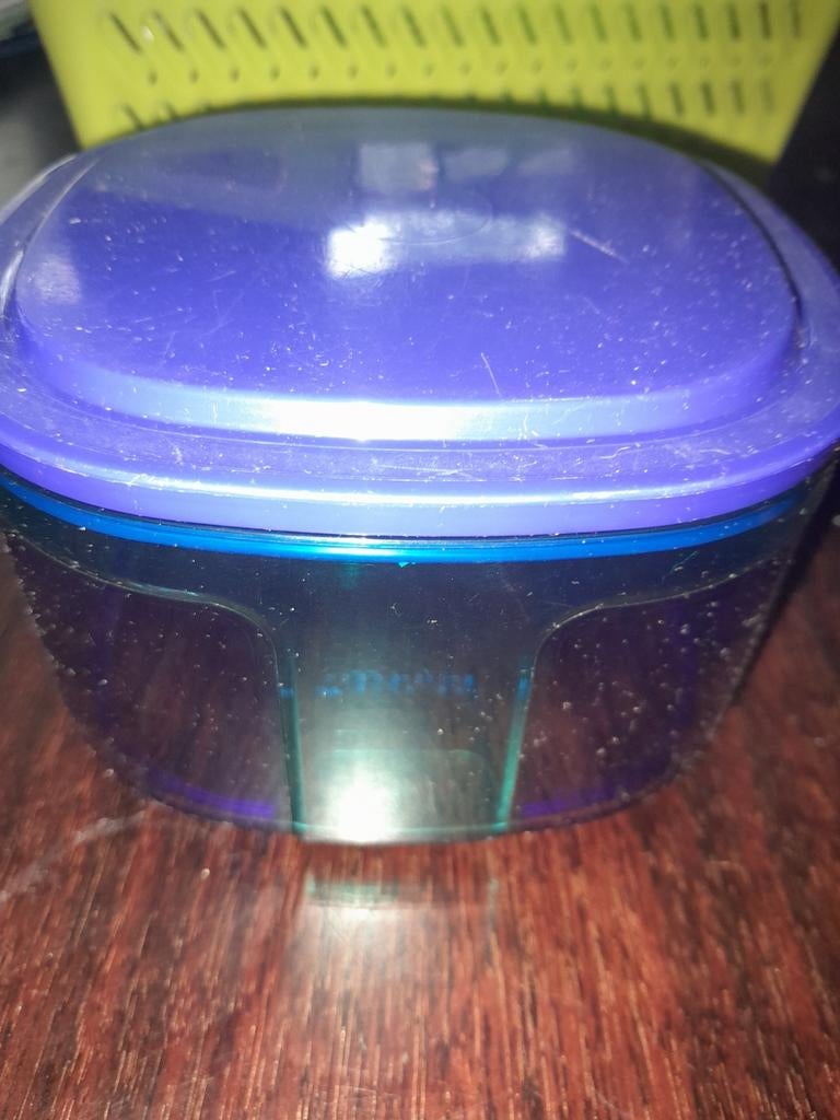 Blauw tupperware bakje 0,7 l, Ophalen of Verzenden, Blauw, Bak of Kom