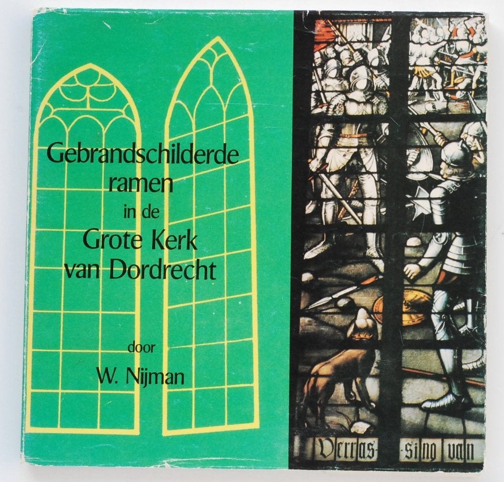 Gebrandschilderde ramen Grote Kerk Dordrecht 1981, 20e eeuw of later, Verzenden, Zo goed als nieuw, W. Nijman
