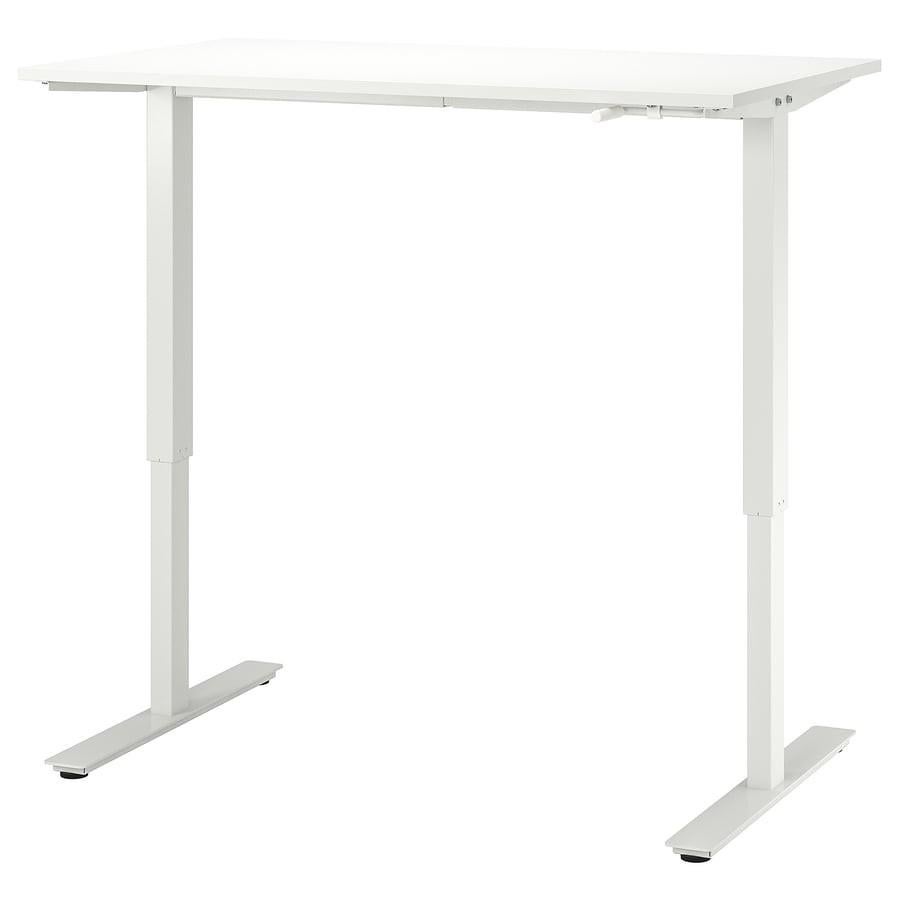 Ikea zit sta bureau Trotten, Zit-sta bureau, 160 cm, Scandinavisch, Spaanplaat of MDF