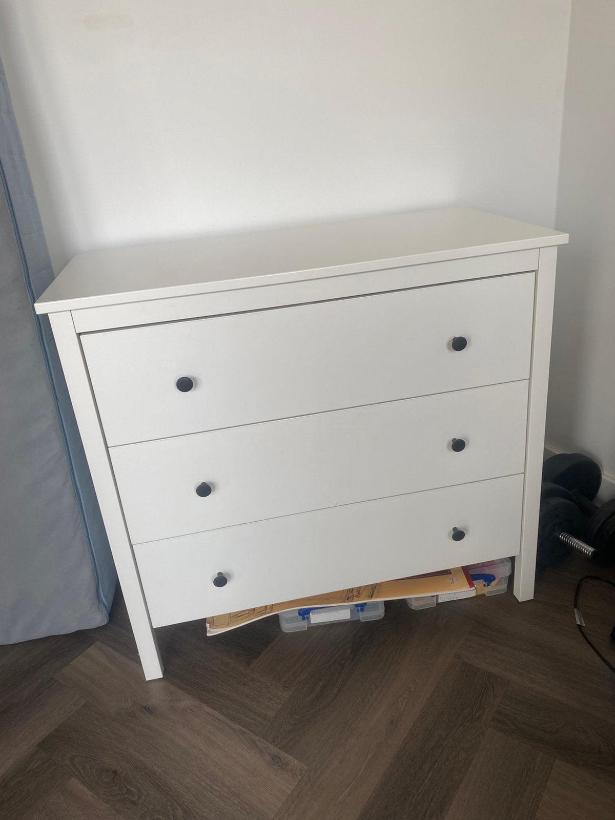 White chest of drawers, Ophalen, Gebruikt, 50 tot 100 cm, 3 of 4 laden