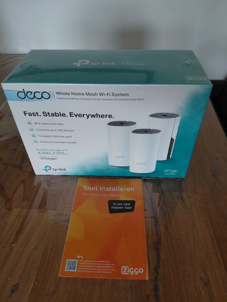 Wi-Fi versterker, In Originele Verpakking, Triple Pack, Ophalen of Verzenden, Nieuw, TP Link Deco M4