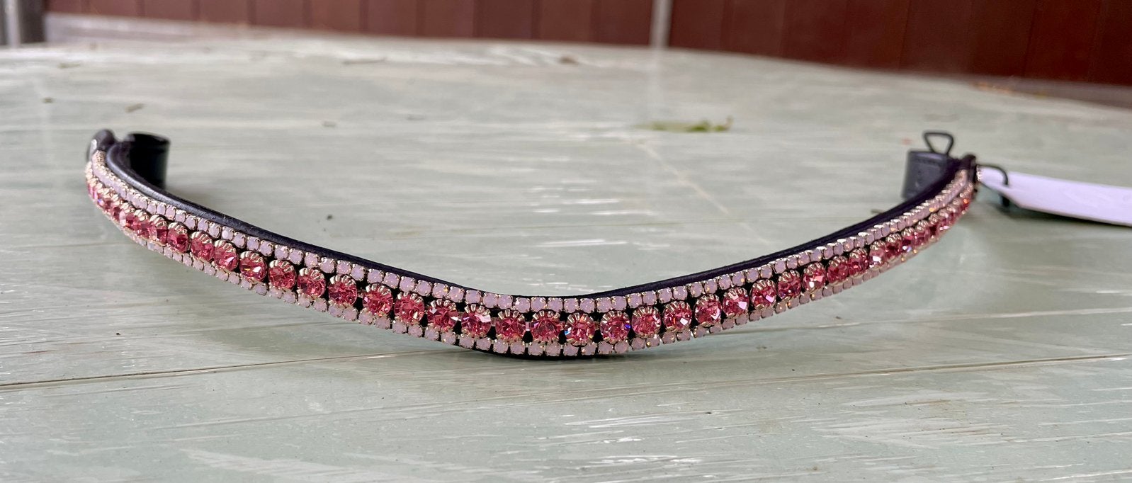 Frontriem roze Swarovski maat full, Ophalen of Verzenden, Nieuw