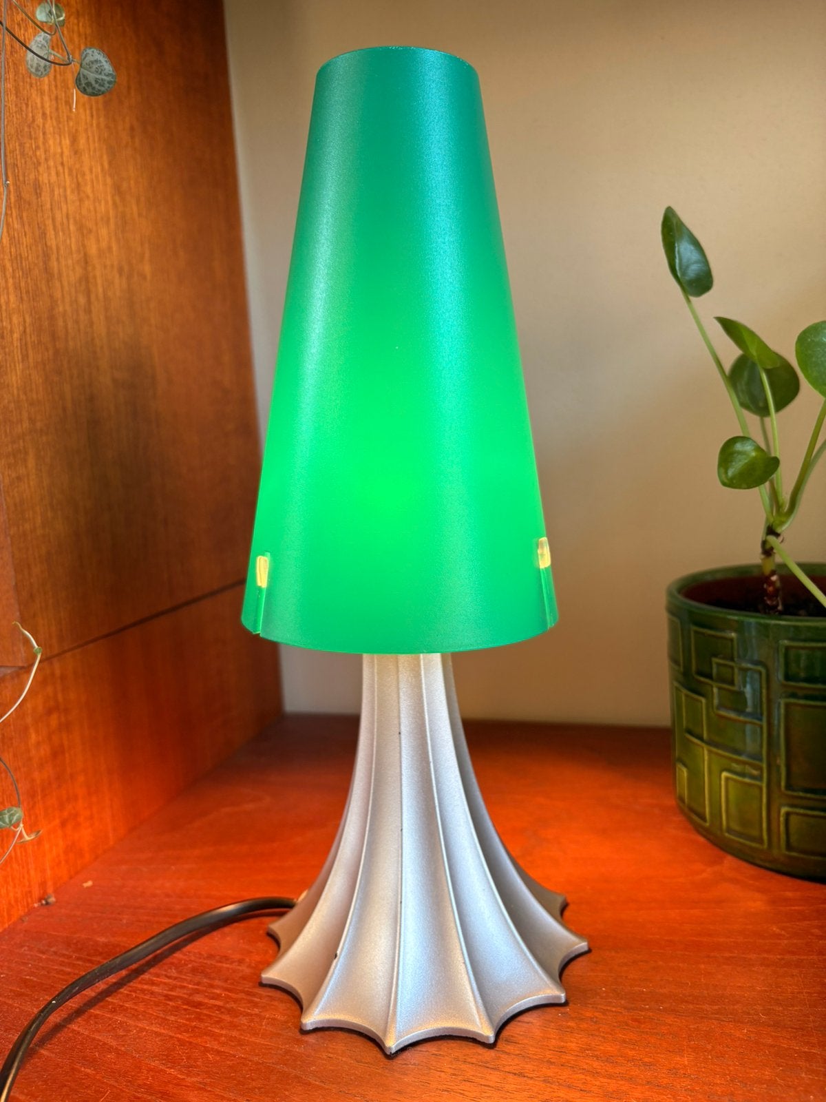 Zeldzame Sidecar Alessandro Mendini mimi tafellamp 💚, Gebruikt, 30 cm, Ophalen of Verzenden, Met schakelaar