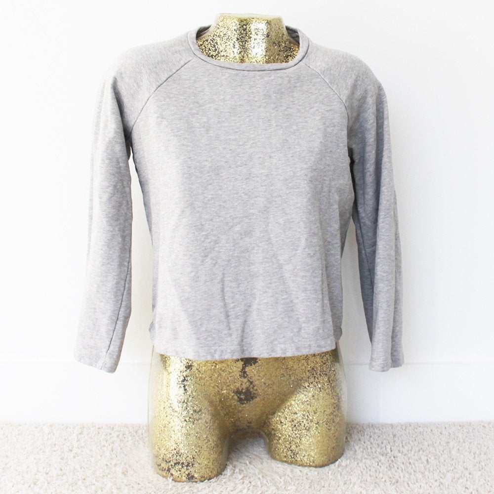 Mooi Grijs COS Truitje 100% Katoen (XS) - 63 € 20,-, COS, Ophalen of Verzenden, Zo goed als nieuw, Maat 34 (XS) of kleiner