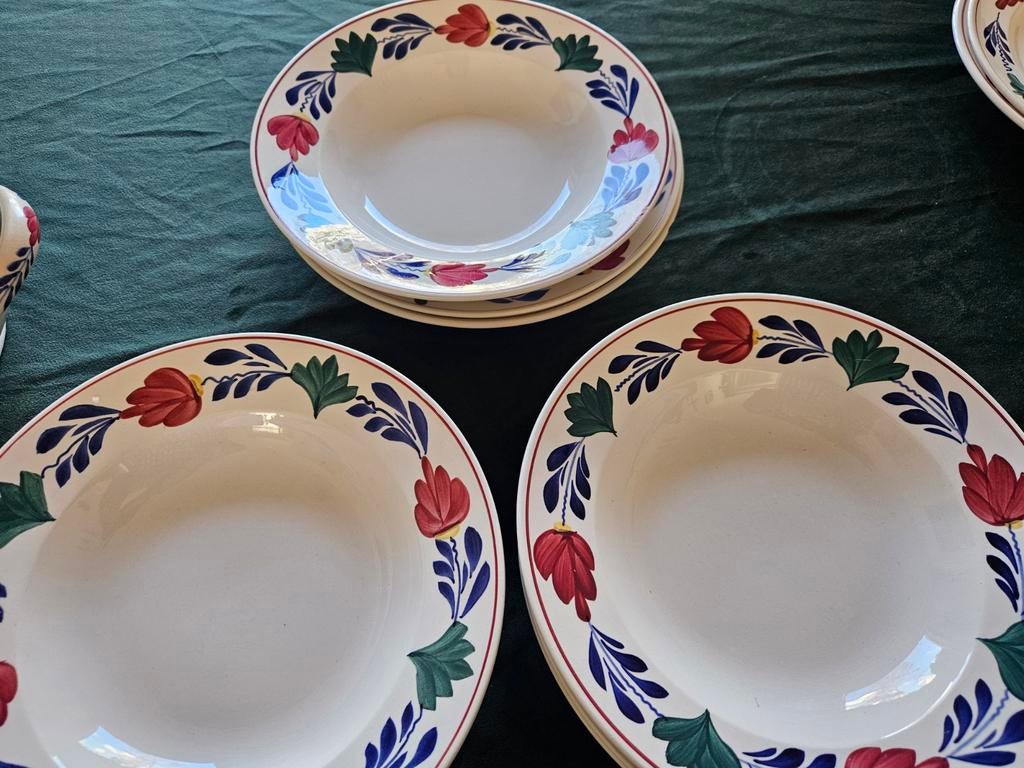 Boerenbont servies diverse, Huis en Inrichting, Keuken | Servies, Gebruikt, Ophalen of Verzenden, Bord(en), Aardewerk