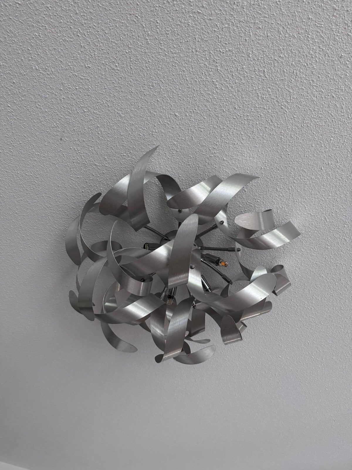 Design plafondlamp, Ophalen, Zilver, Gebruikt, Design