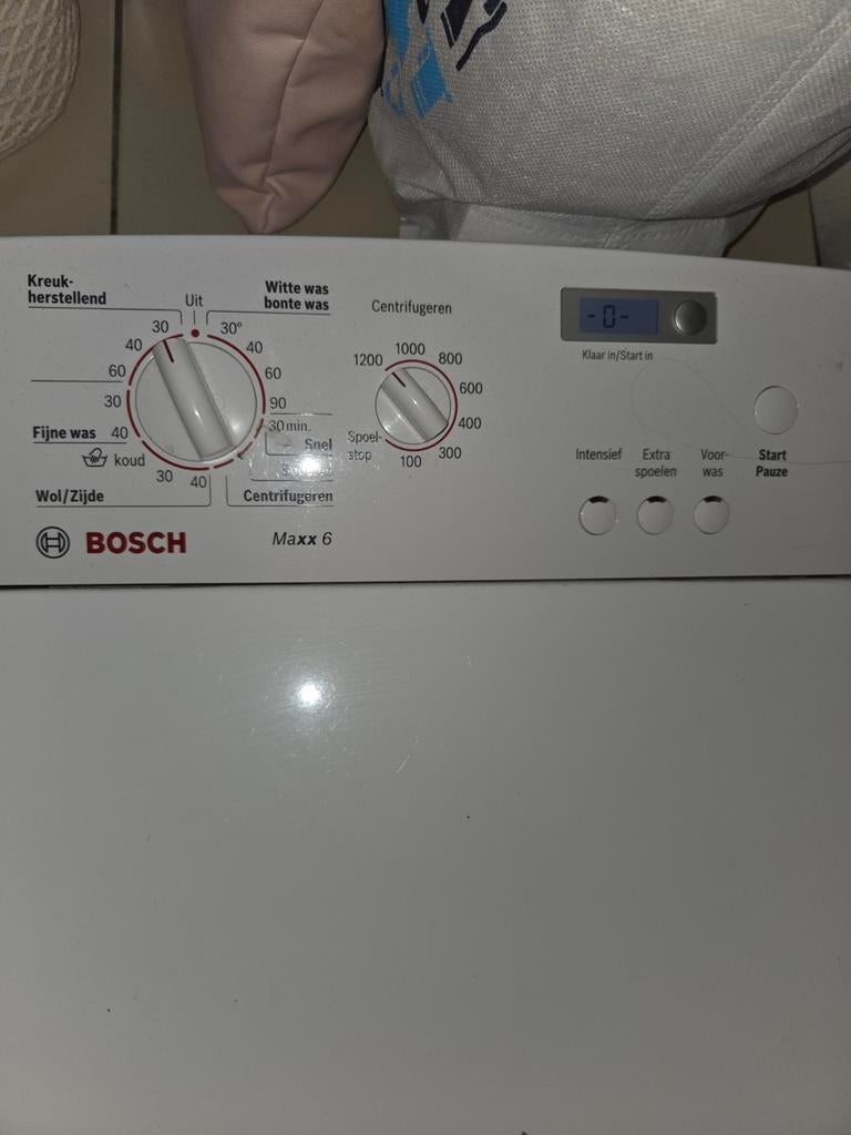 Bosch Maxx 6 Bovenlader Wasmachine te koop, Witgoed en Apparatuur, Ophalen, Gebruikt, Bovenlader, Wolwasprogramma
