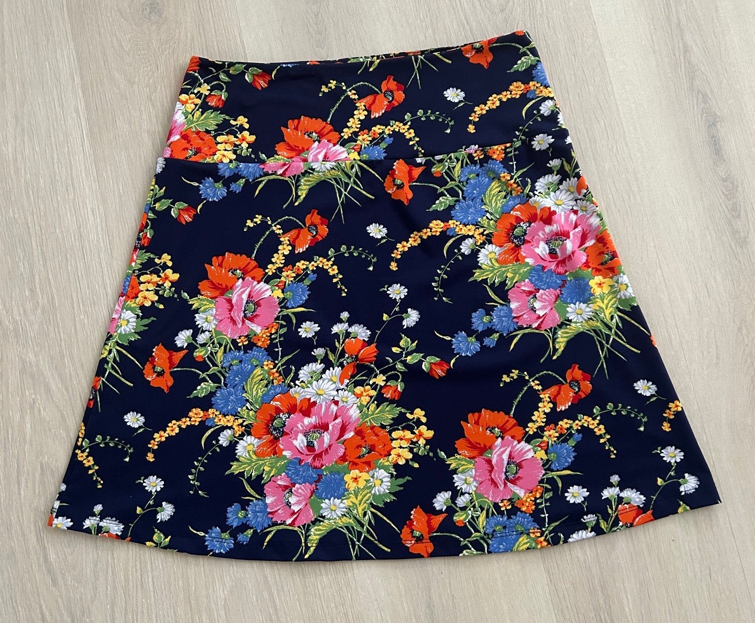 King Louie rokje M, Kleding | Dames, Verzenden, Zo goed als nieuw, Blauw, Boven de knie