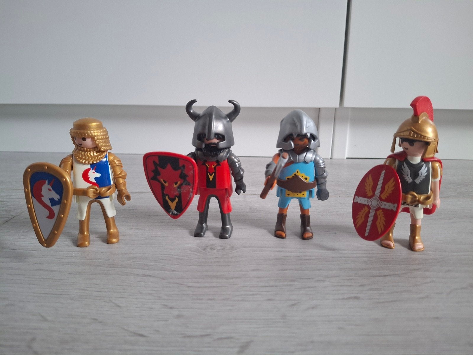 Playmobil ridders en Romein figuren - Set van 4, Ophalen of Verzenden, Gebruikt