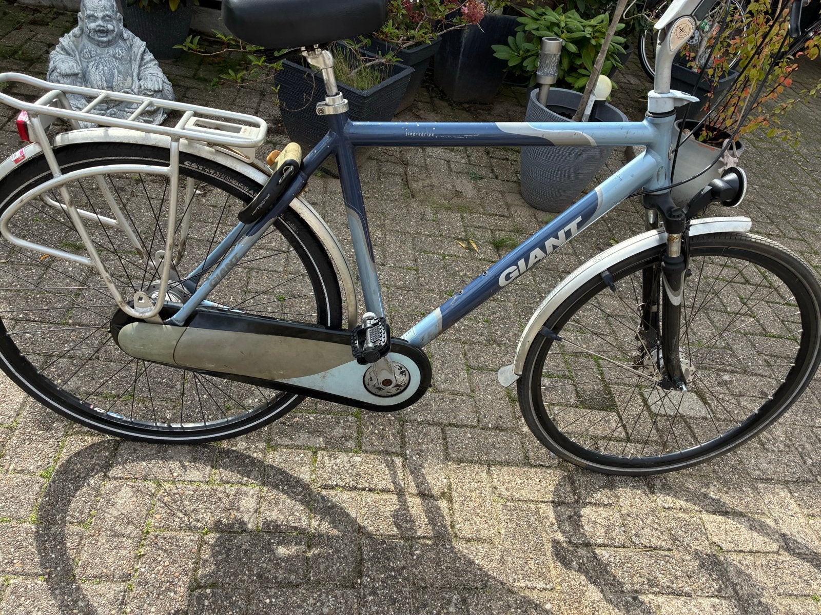 Giant herenfiets met 8 Nexus versnellingen en naafdynamo, Fietsen en Brommers, Ophalen, Gebruikt, Versnellingen, Giant
