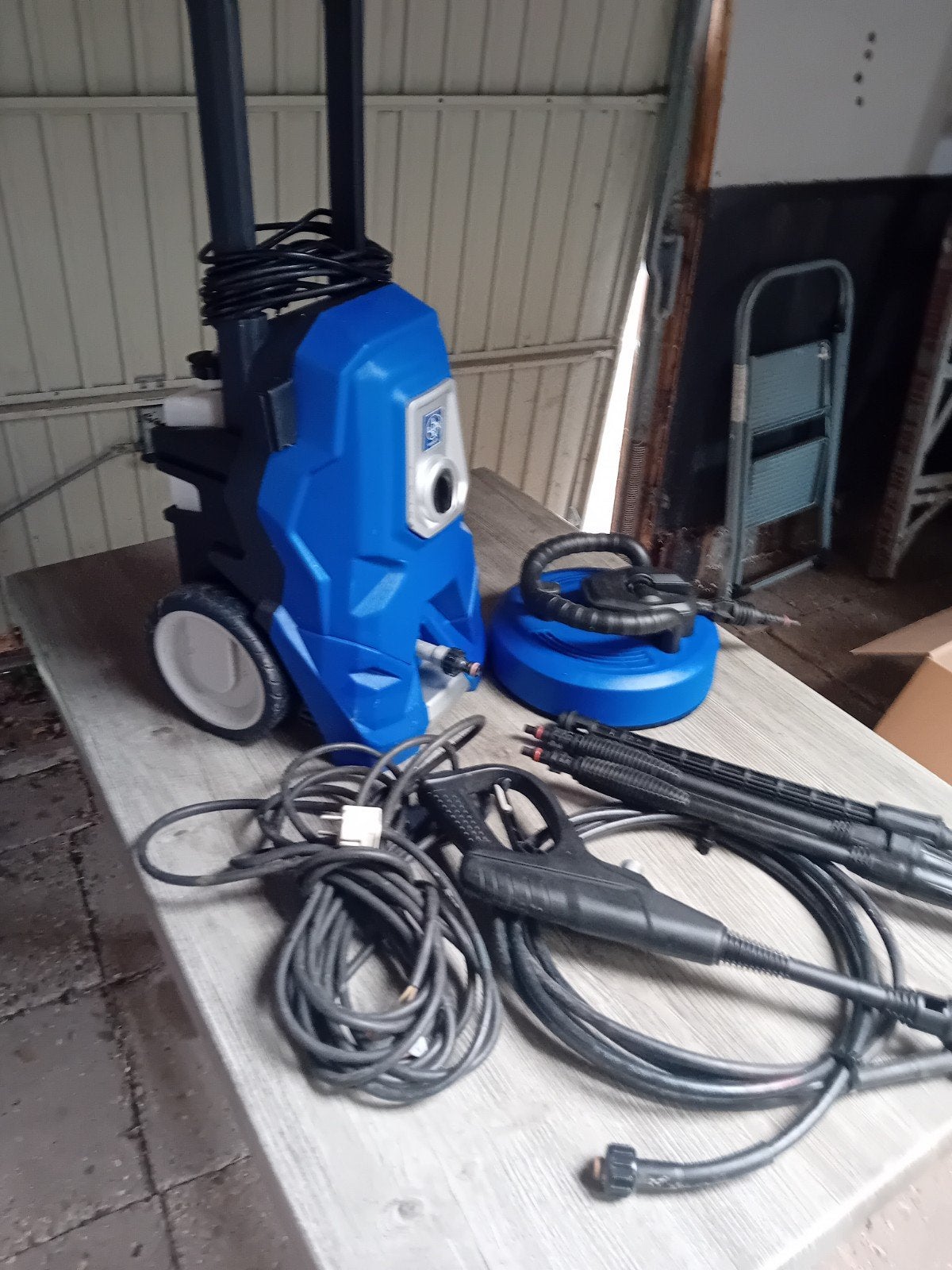 hogedruk reinigers blauw, Ophalen, Zo goed als nieuw, Elektrisch