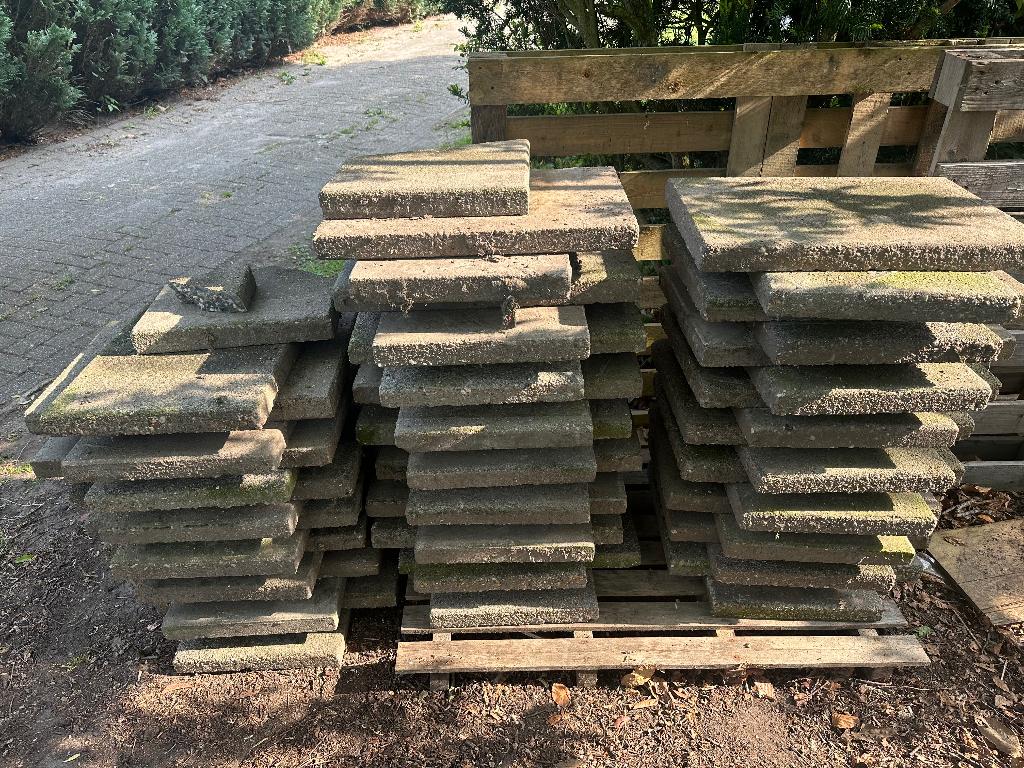 Tegels 60x40, Ophalen, Gebruikt, 10 m² of meer, Beton