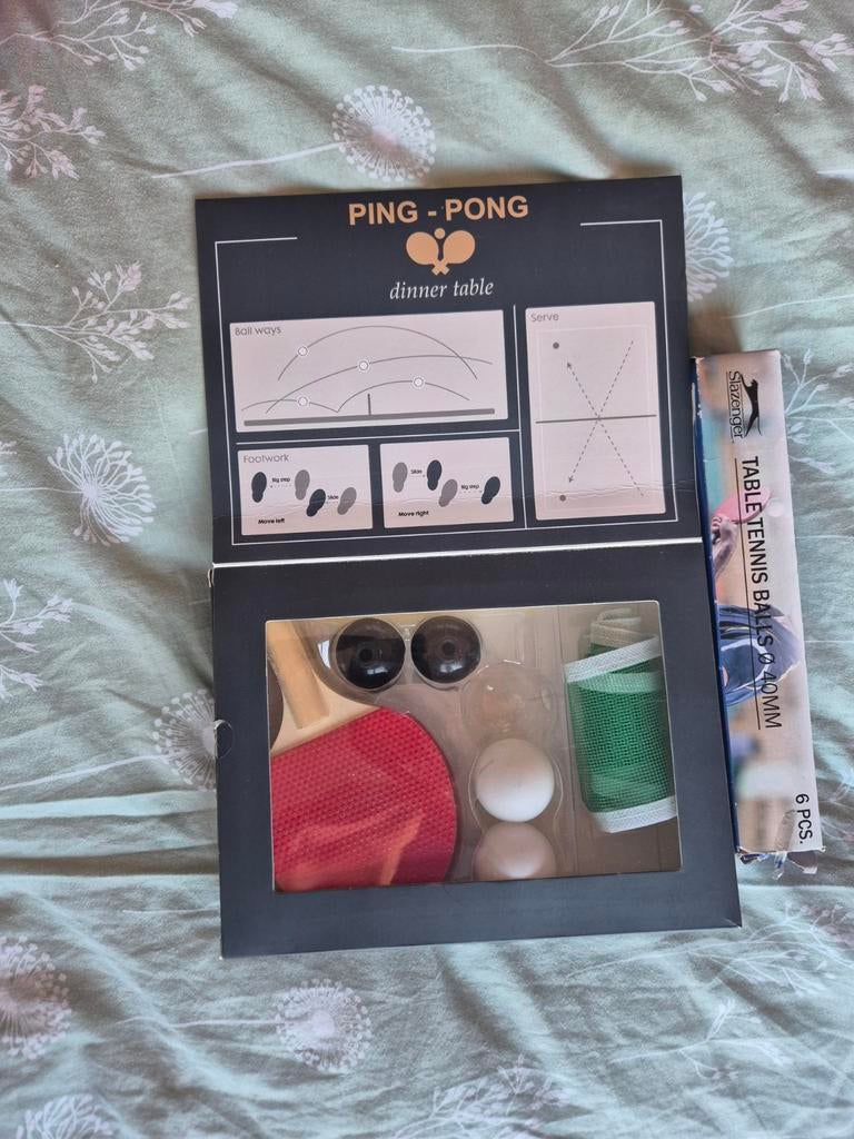 Pingpong setje voor de eetkamertafel, Ophalen of Verzenden, Zo goed als nieuw