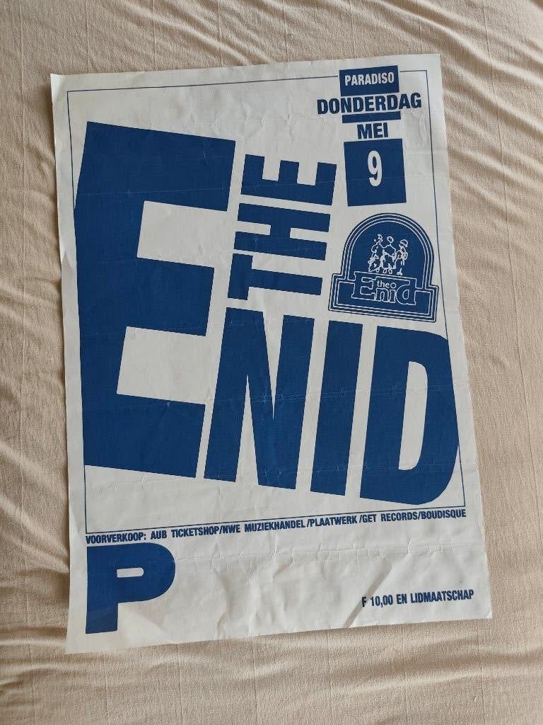 Poster concert The Enid in Amsterdam 1985, Overige componisten, Overige typen, Ophalen of Verzenden, Zo goed als nieuw