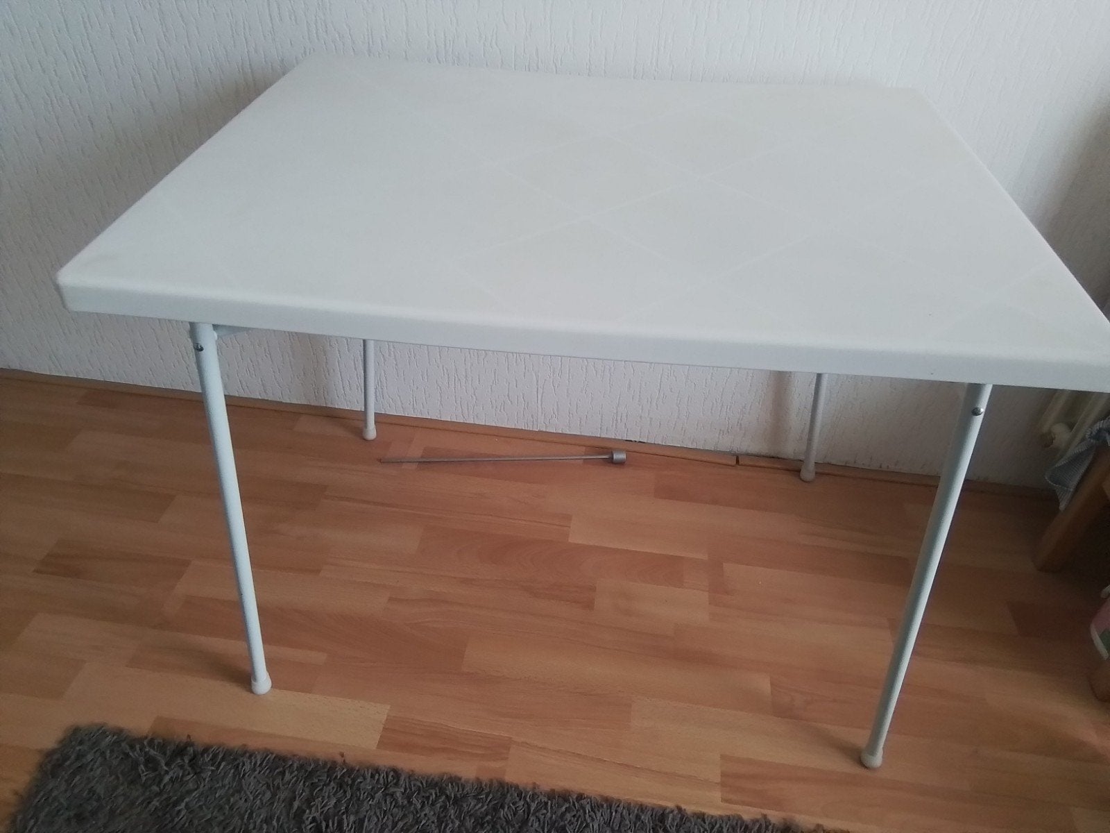 stevige inklapbare campingtafel 80x60cm hoogte 70 cm, Ophalen, Gebruikt, Campingtafel