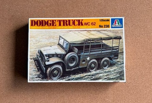 Italeri 1:35 Dodge Truck WC 62 Bouwpakket No. 230, Italeri, 1:32 tot 1:50, Ophalen of Verzenden, Zo goed als nieuw
