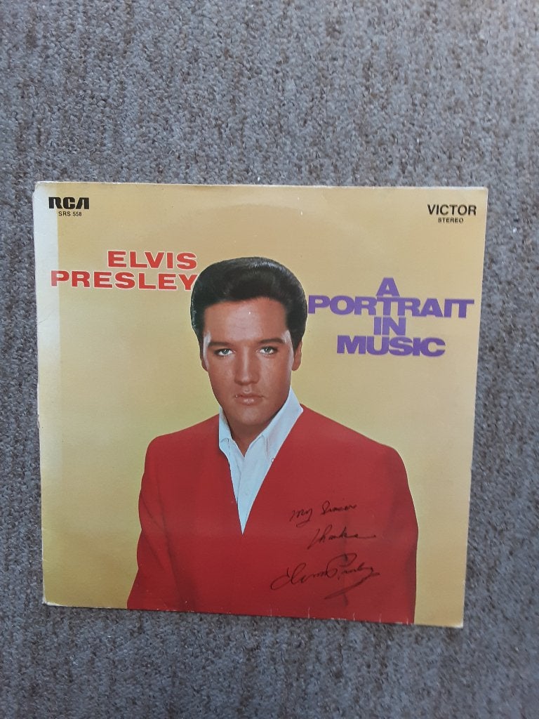 vinyl lp Elvis Presley a portrait in music, Cd's en Dvd's, Vinyl | Rock, LP, Gebruikt, Ophalen of Verzenden, 12 inch