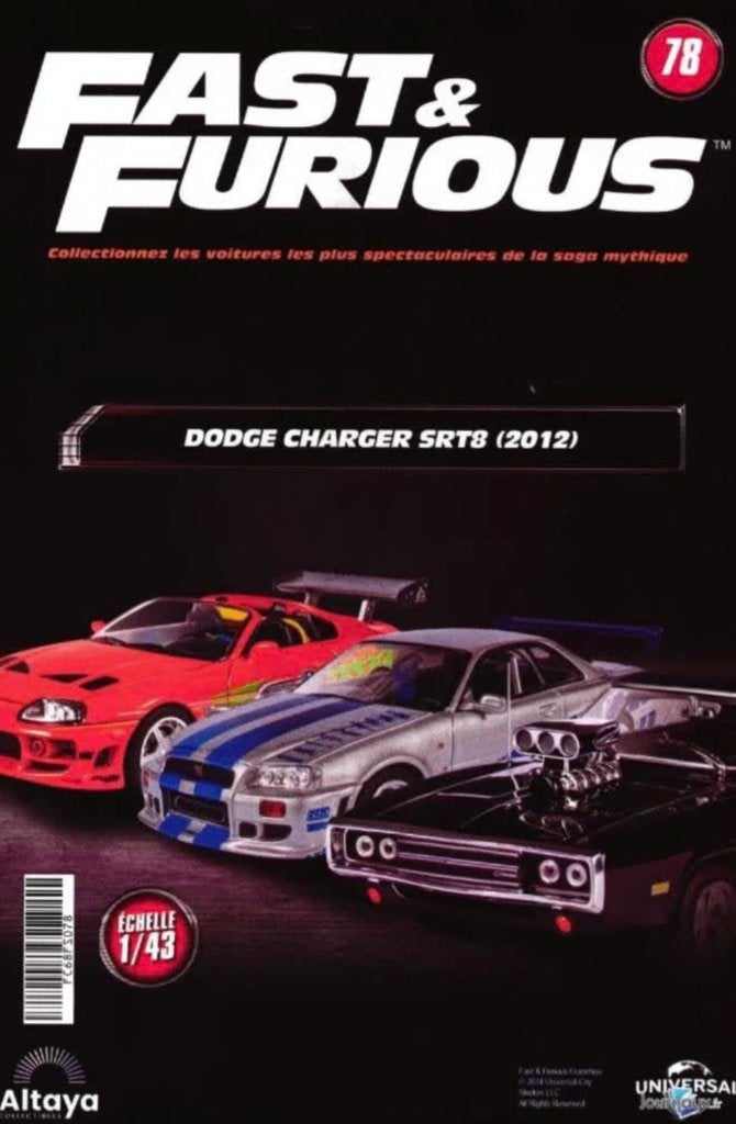 Dodge Charger SRT8 2012 1/43 FAST & FURIOUS ALTAYA # 78, Verzenden, Nieuw, Auto, Overige merken