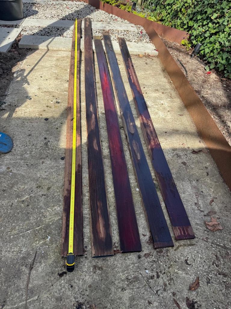 Diverse hardhouten planken - Ideaal voor projecten, Doe-het-zelf en Verbouw, Hout en Planken, Ophalen, Minder dan 25 mm, Nieuw