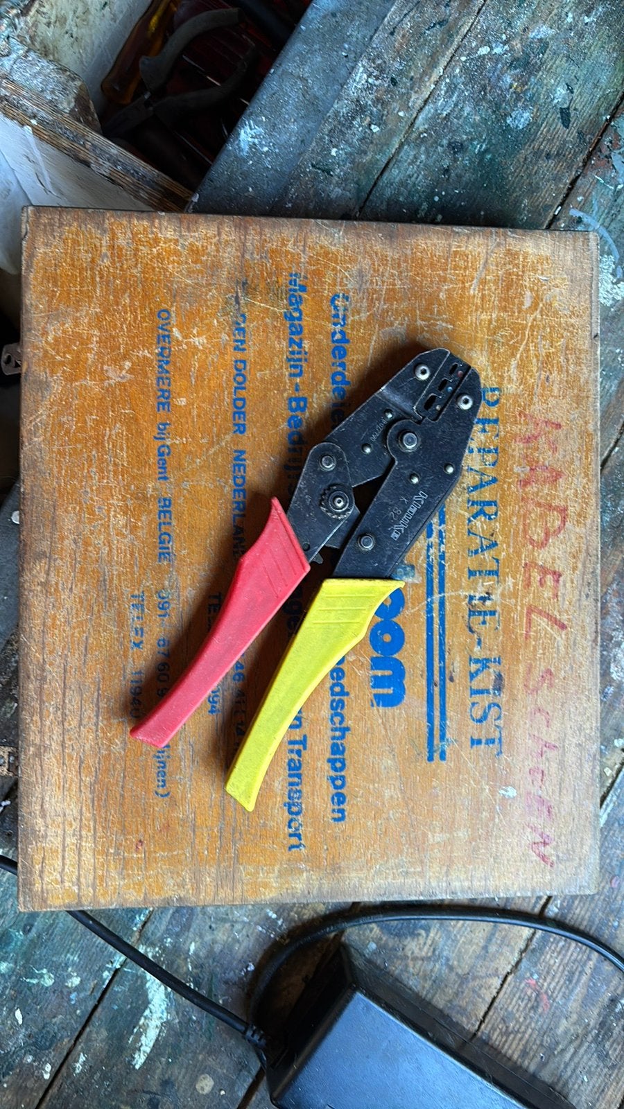 Klauke K82 professionele krimptang/grote kist kabelschoenen, Ophalen of Verzenden, Gebruikt