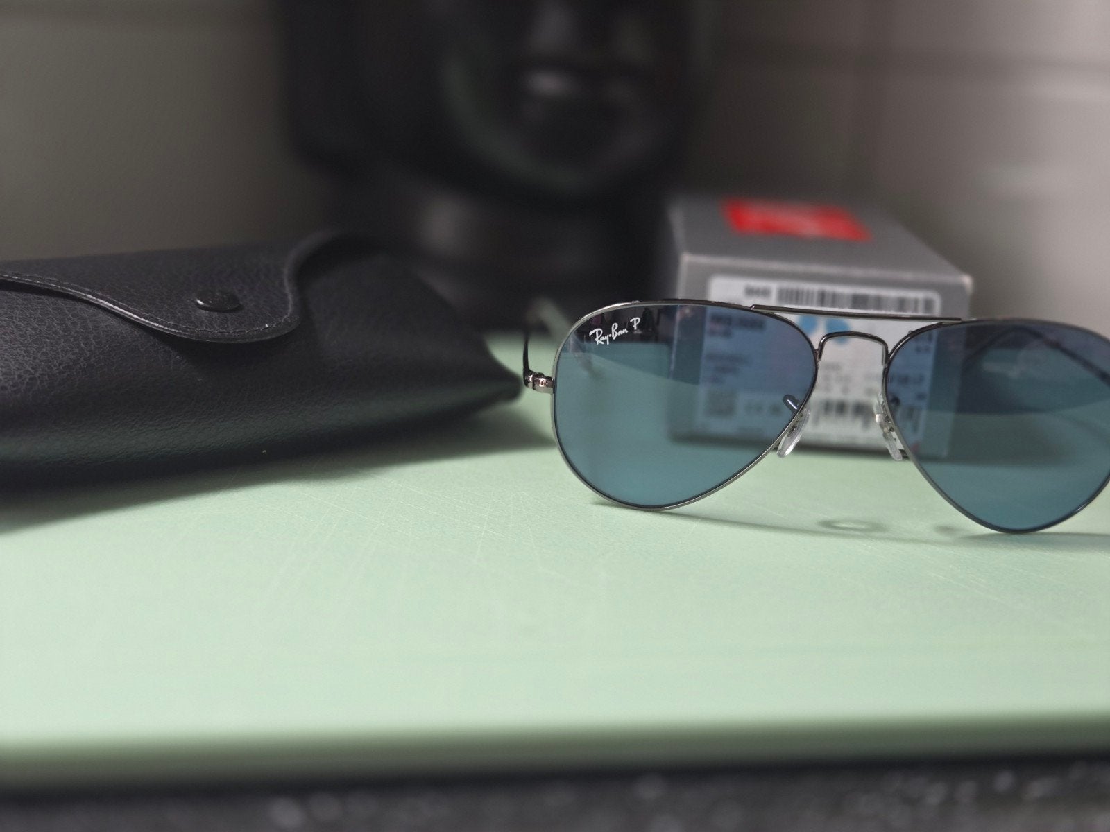 Ray-Ban RB3689 Aviator Metal II Gepolariseerde Zonnebril, Ophalen of Verzenden, Blauw, Ray-Ban
