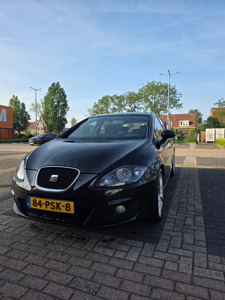 Seat Leon 1.4 TSI 92KW 2009 Zwart, Auto's, 125 pk, 4 cilinders, Leon, Zwart