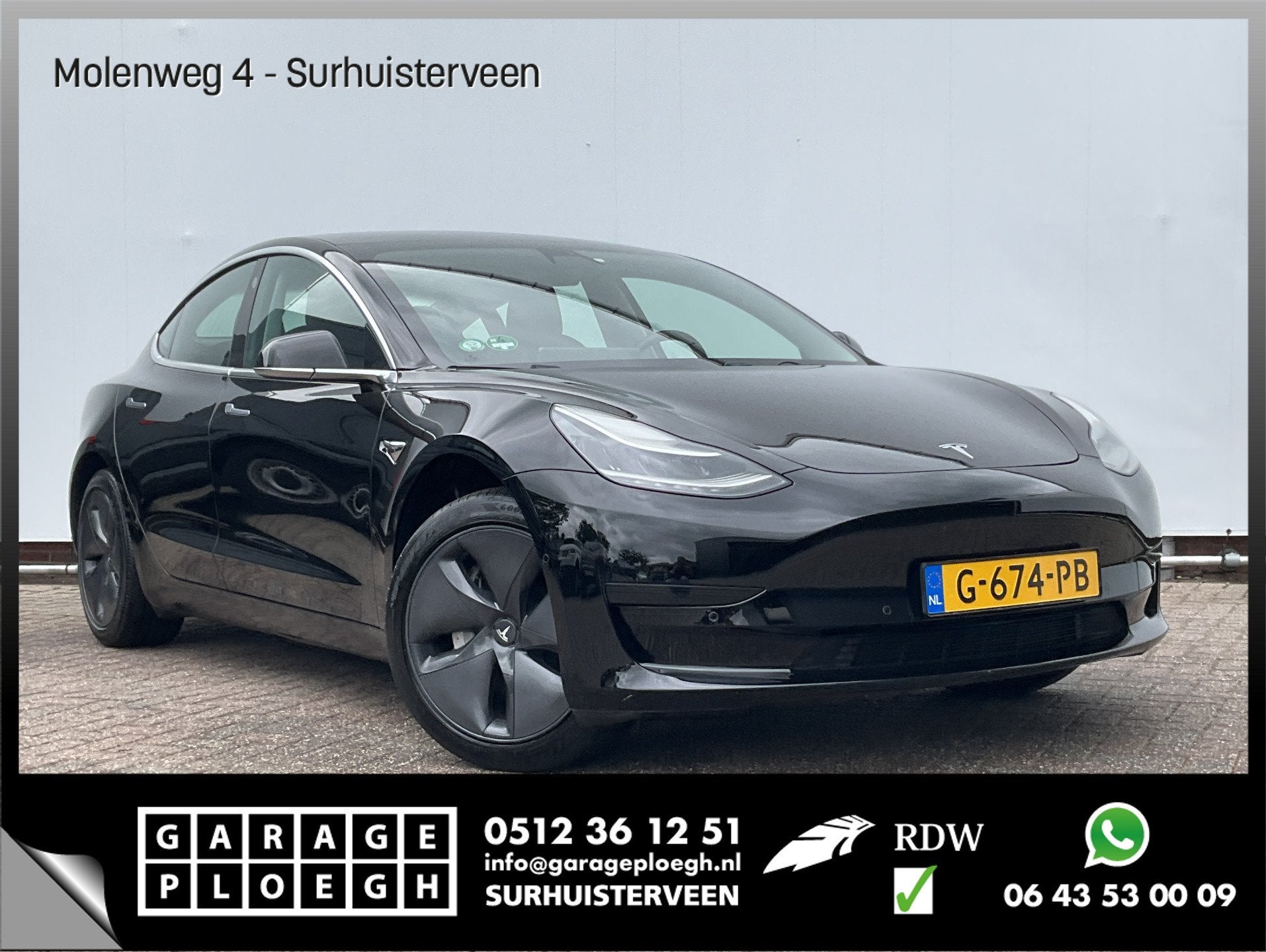Tesla Model 3 Standard RWD Plus 60 kWh Autopilot Black magic