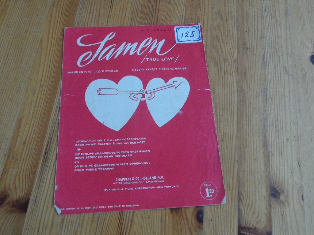 Samen - true love - cole porter, Gebruikt, Gitaar, Ophalen of Verzenden, Artiest of Componist