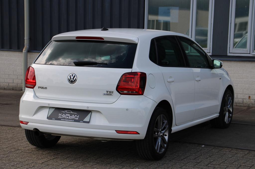 Volkswagen Polo 1.2 TSI Highline LED Cruise CarPlay Stoelver, Auto's, Stof, Gebruikt, Zwart, 4 cilinders