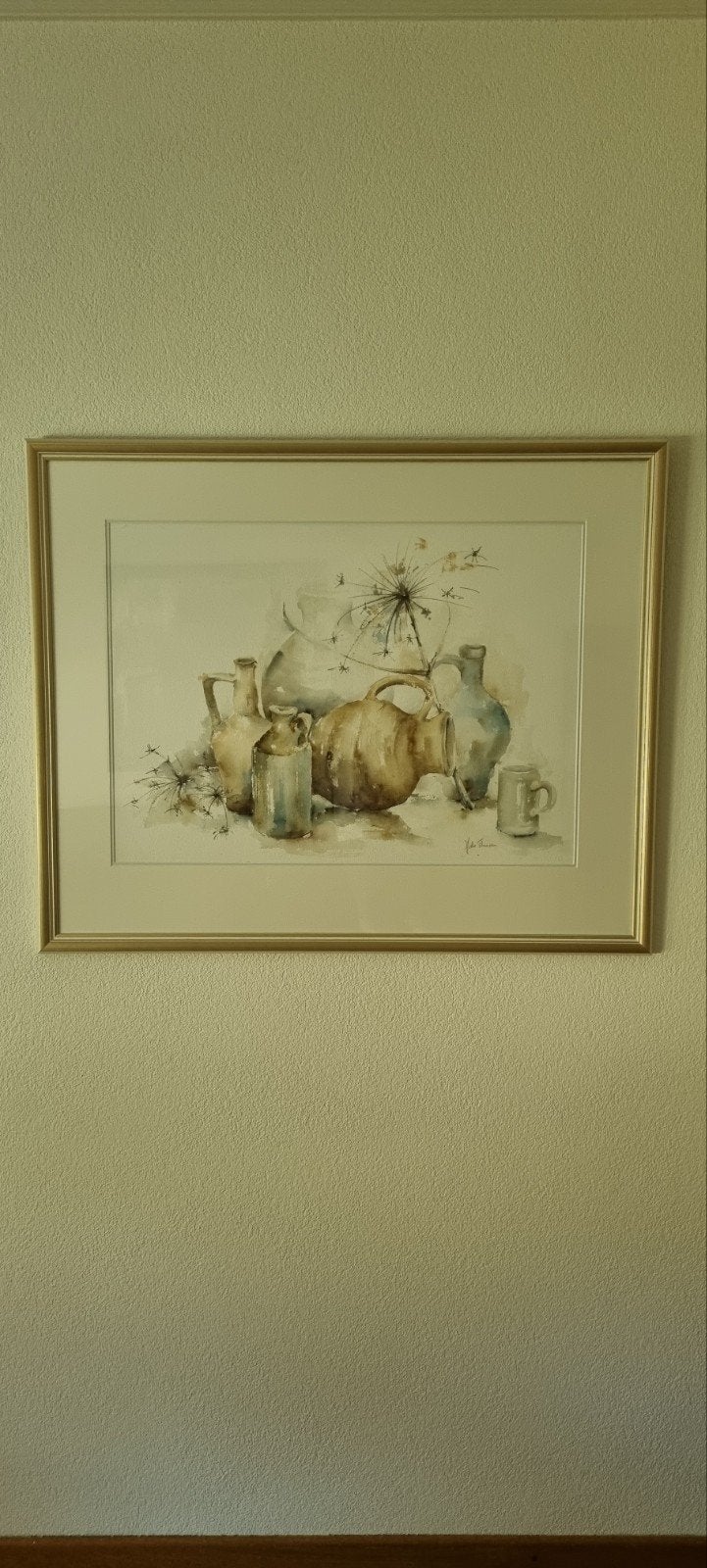 Aquarel stilleven van Joke Thissen, Ophalen