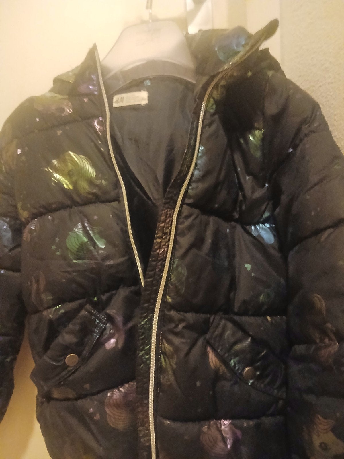 luxe unicorn glittery meisjes jas voor winter, Ophalen, Zo goed als nieuw, Meisje, Jas