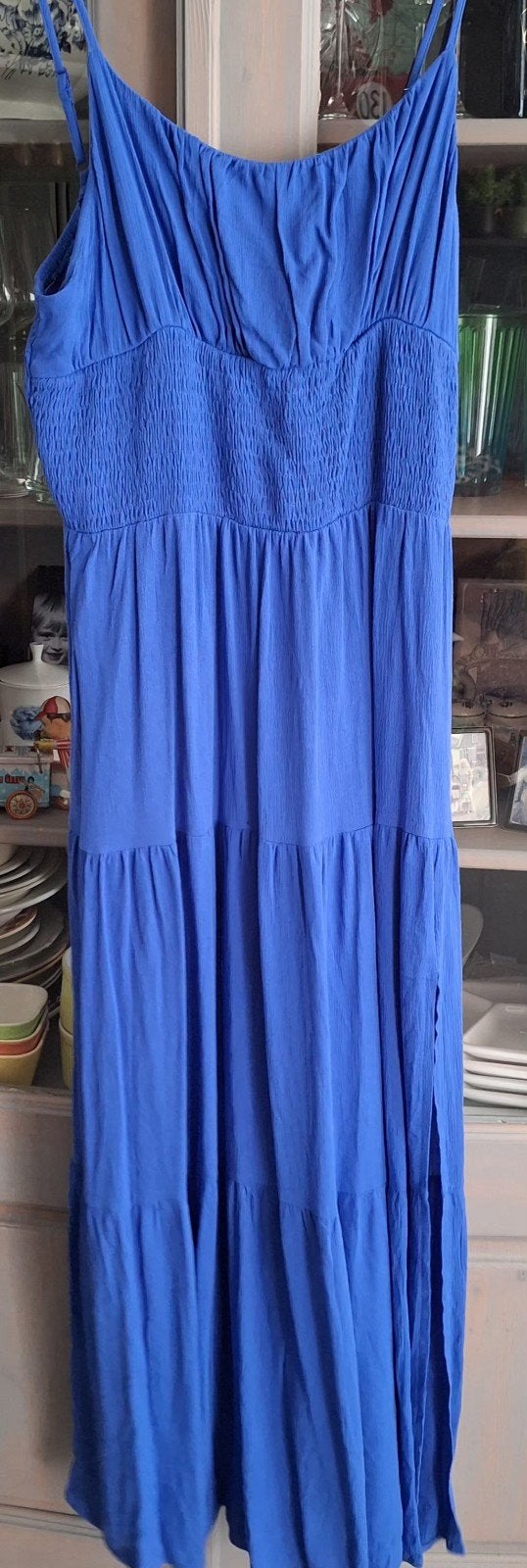 Licht blauwe zomerjurk mt XL, Kleding | Dames, Ophalen of Verzenden, Zo goed als nieuw, Maat 46/48 (XL) of groter, Blauw