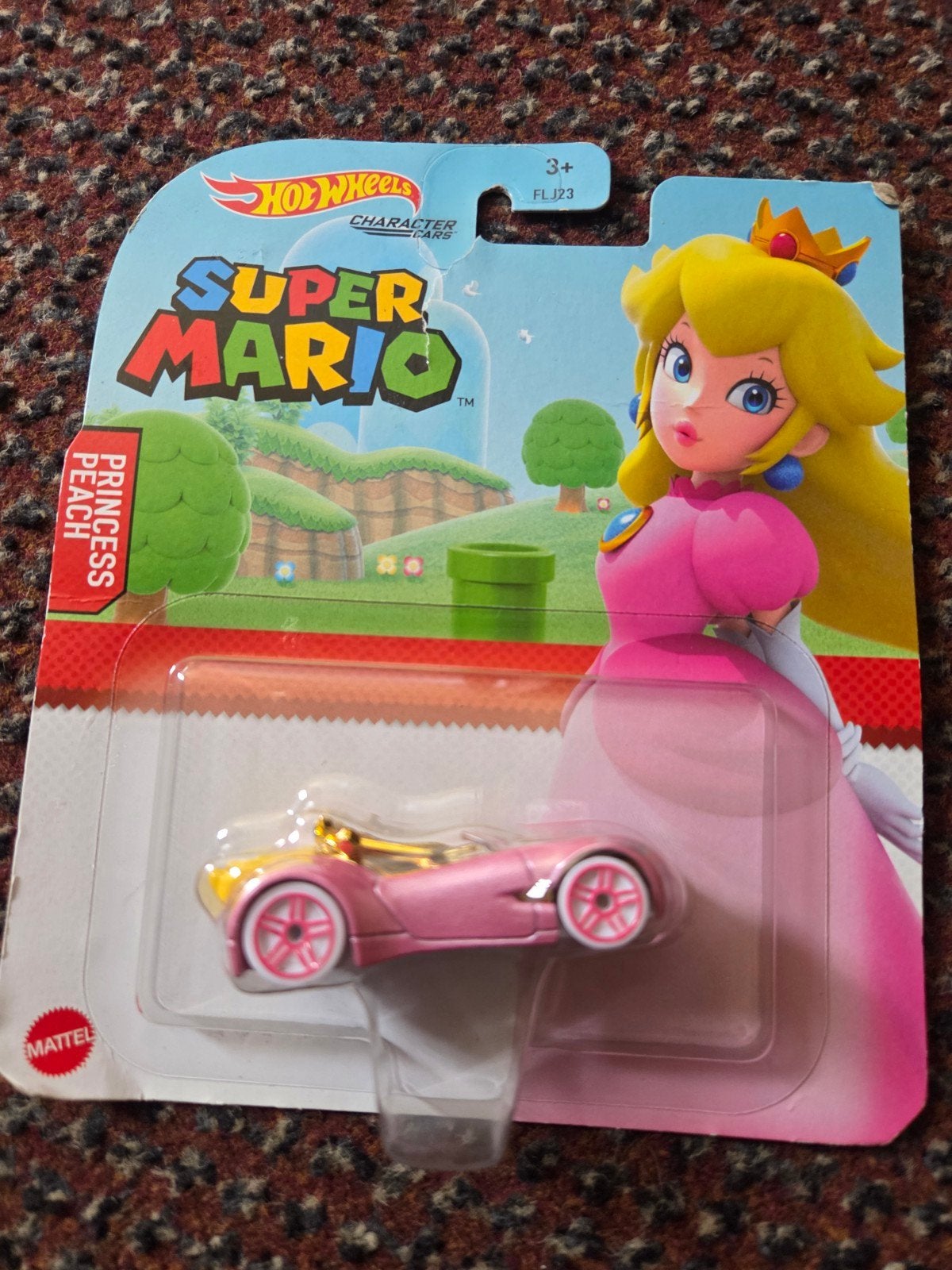 Super Mario Princess Peach Hot Wheels Character Car, Ophalen of Verzenden, Nieuw