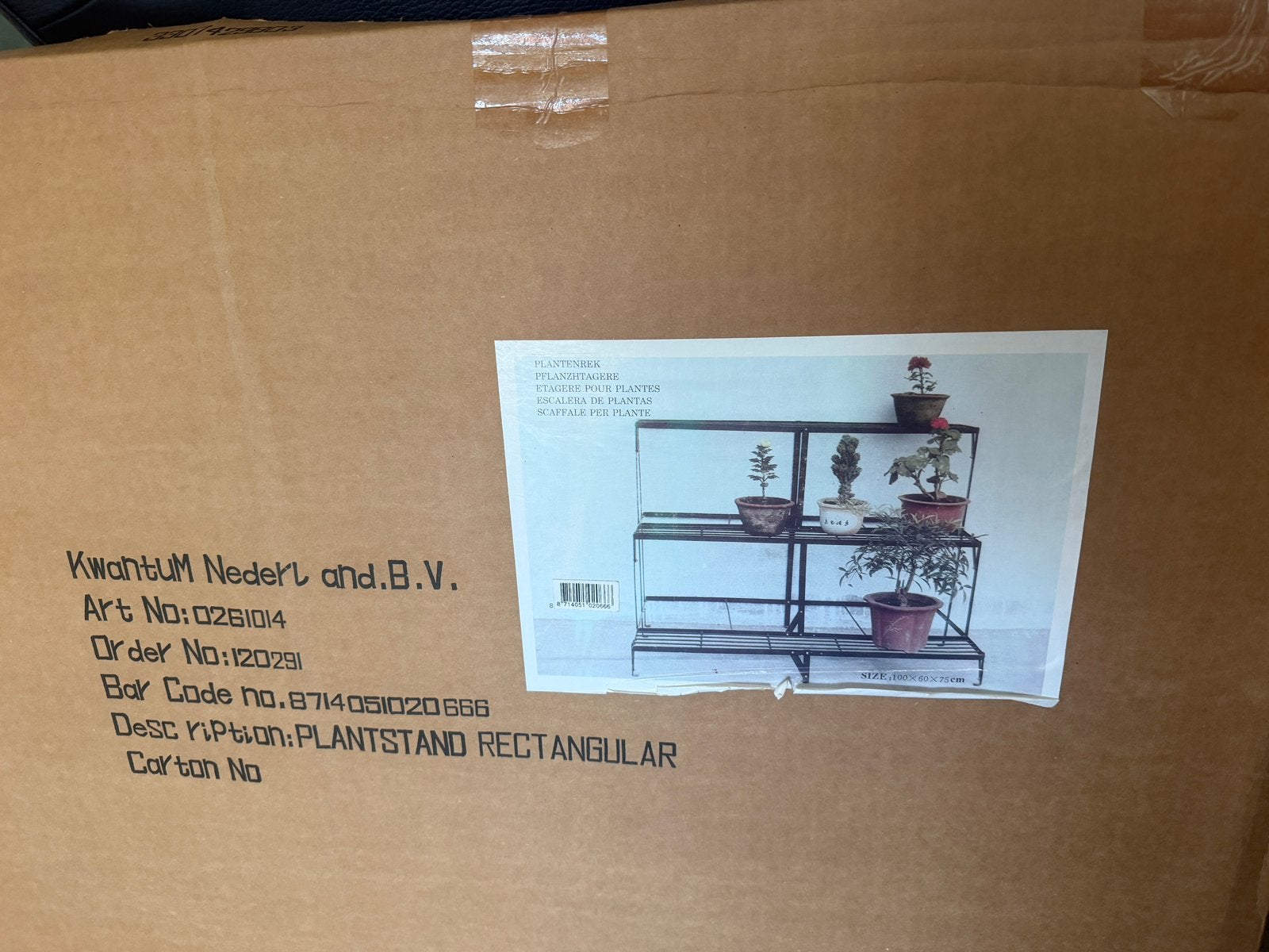Nieuw metalen plantenrek plantenstandaard – 100  60  75 cm, Tuin en Terras, Ophalen of Verzenden, Nieuw, Kweektafel