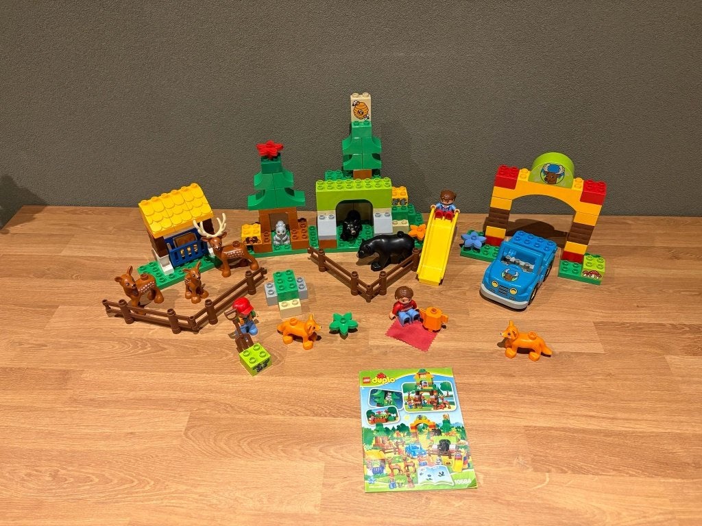 Duplo het grote bos 10584 + 3 sets, Overige thema's, Verzenden, Compleet, Zo goed als nieuw