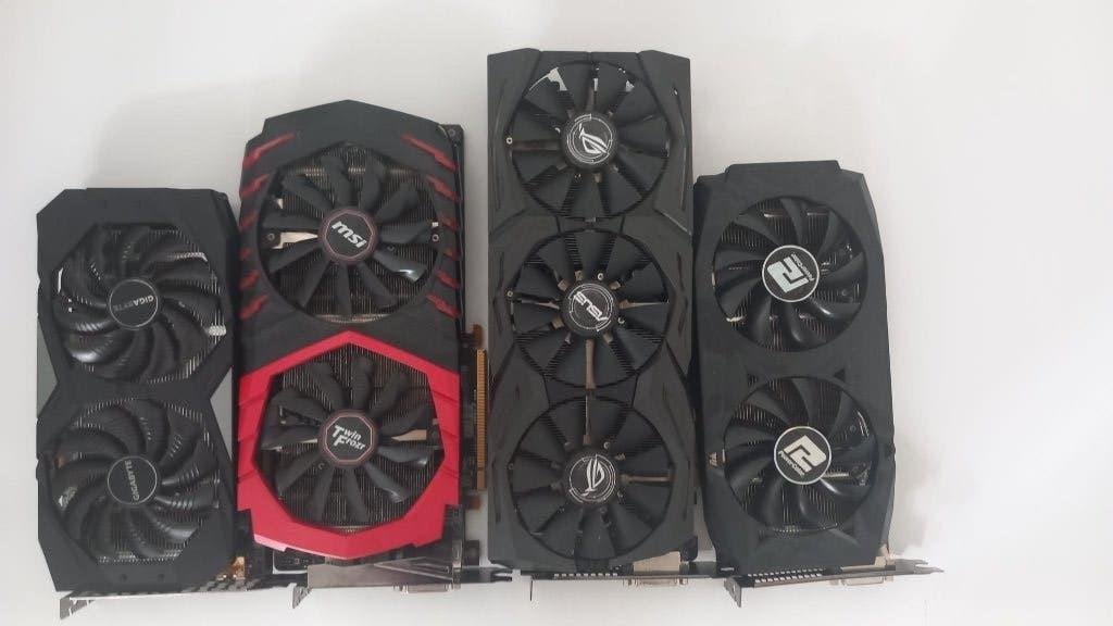 GPU Bundel – RTX 2060 + 3 RX 580 – Defect – Voor reparatie, Computers en Software, Videokaarten, PCI-Express 3, AMD, Ophalen of Verzenden