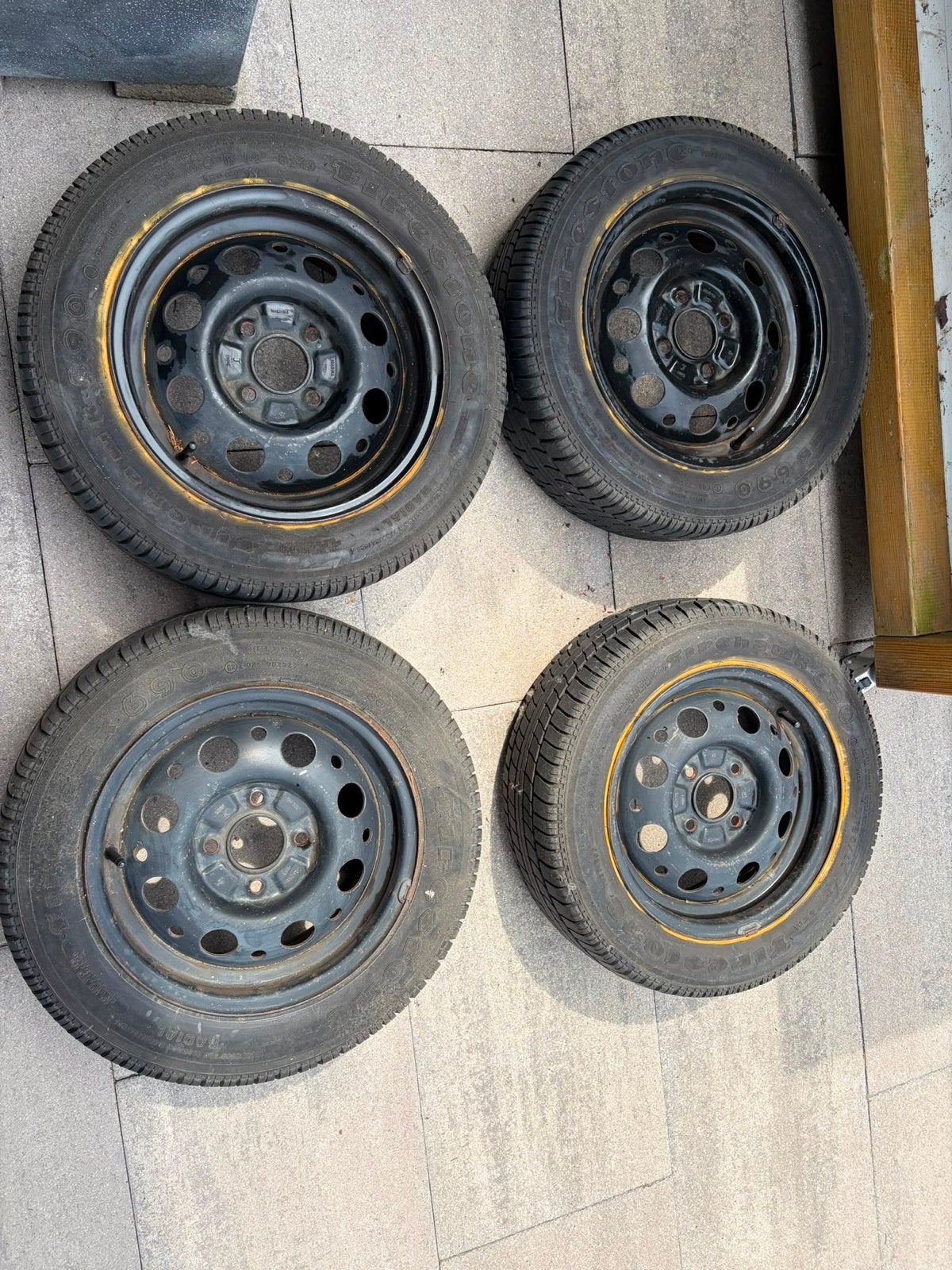 Velgen Ford Escort mk3 of mk4, 14 inch., Ophalen, 14 inch, Gebruikt, 185 mm