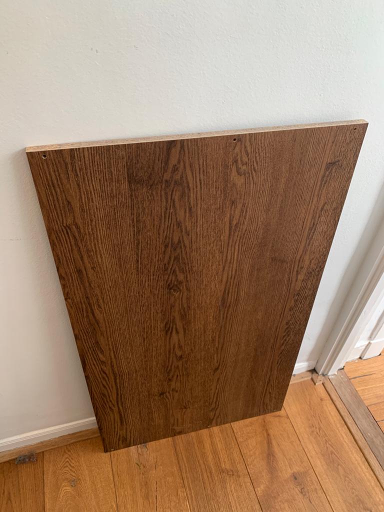 Ikea pax kast plank donker bruin, Ophalen, Zo goed als nieuw