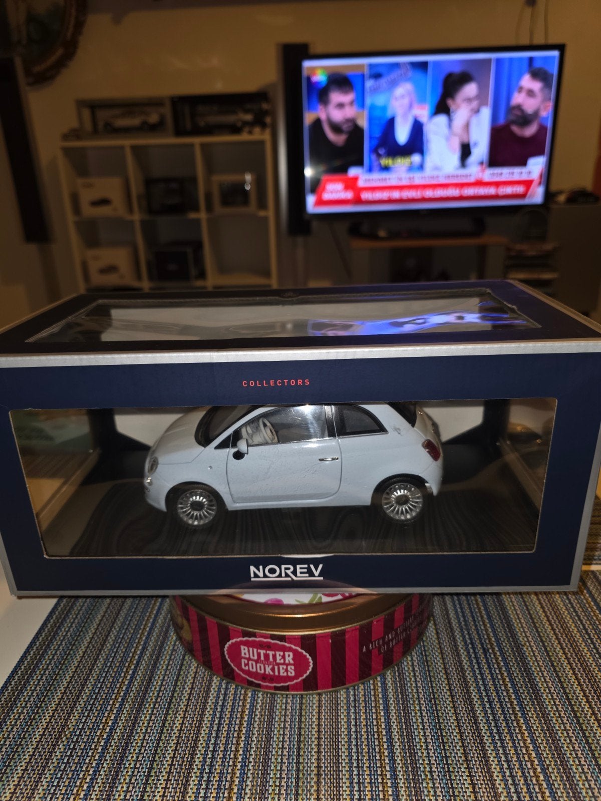 FIAT C500, Hobby en Vrije tijd, Modelauto's | 1:18, Ophalen of Verzenden, Norev