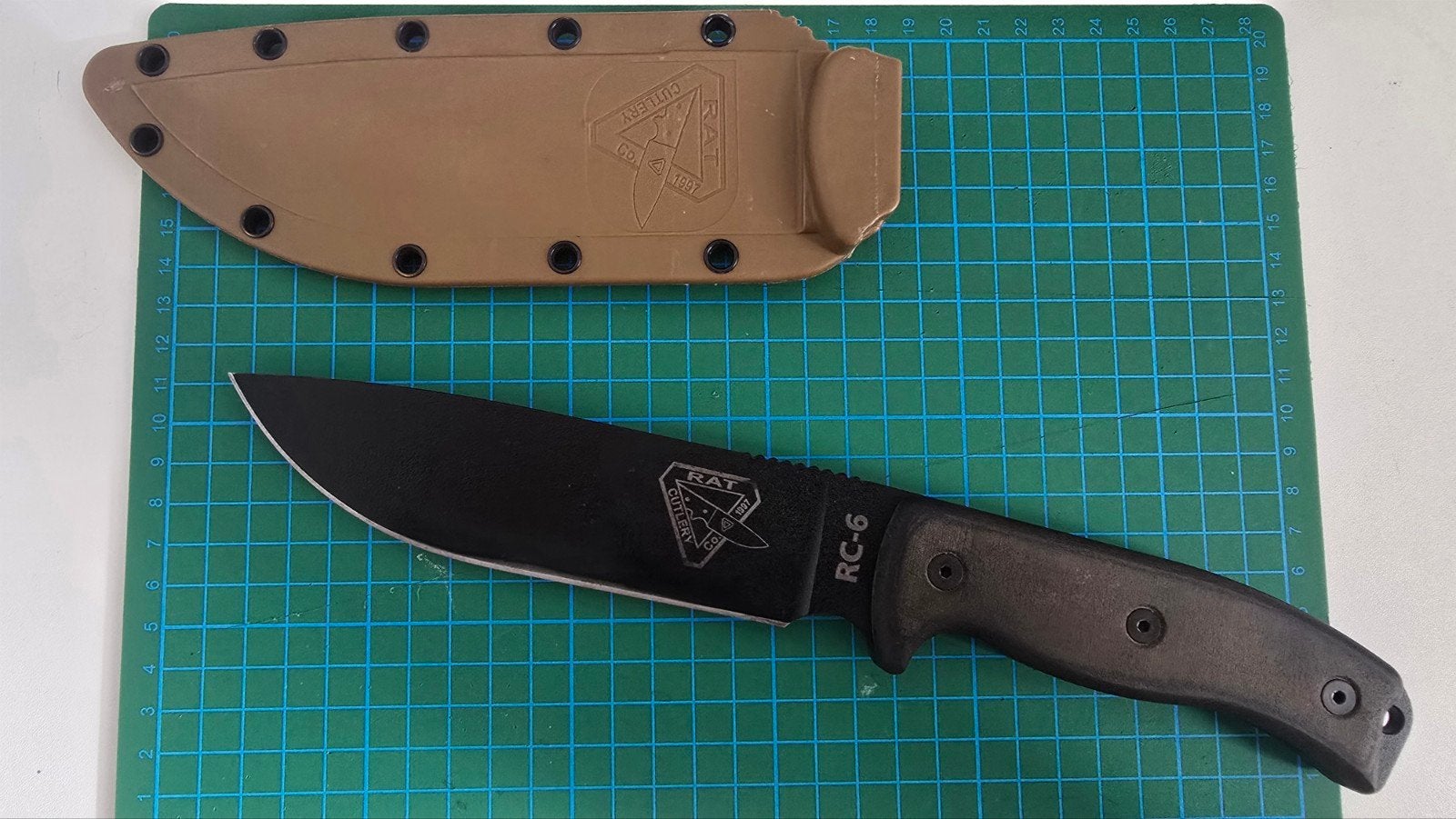 RAT Cutlery RC-6 (Esee) vaststaand mes met schede, Ophalen of Verzenden, Gebruikt