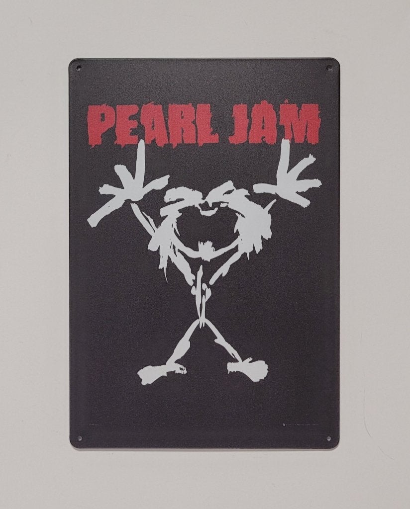 Pearl Jam Stickman reclamebord van metaal wandbord decoratie, Info@deconoord.nl, Deco Noord, Nieuw, Ophalen of Verzenden