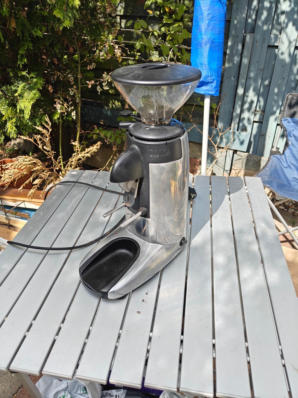 k-3 koffiemolen in aluminium uitvoering, Witgoed en Apparatuur, Koffiemachine-accessoires, Ophalen, Gebruikt, Macap, Koffiemolen